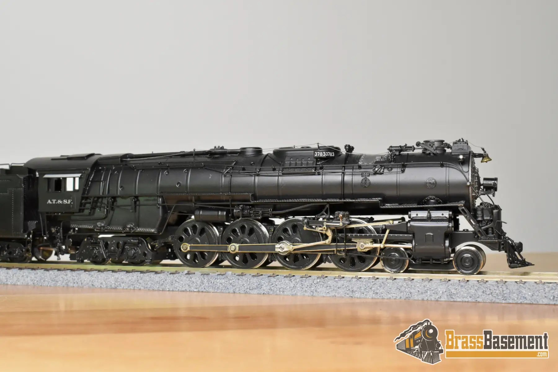 HO Brass - PFM United Santa Fe ATSF 4-8-4 #3783 - Hal Maynard Pro Paint Steam