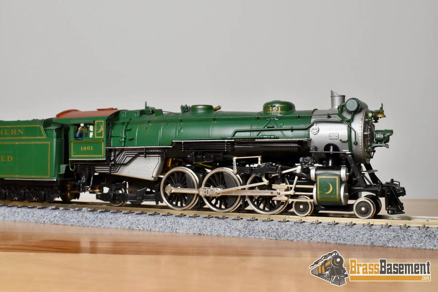 HO Brass - PFM United Southern Railway PS-4 4-6-2 #1401 - C/P 1973 - Serviced Steam