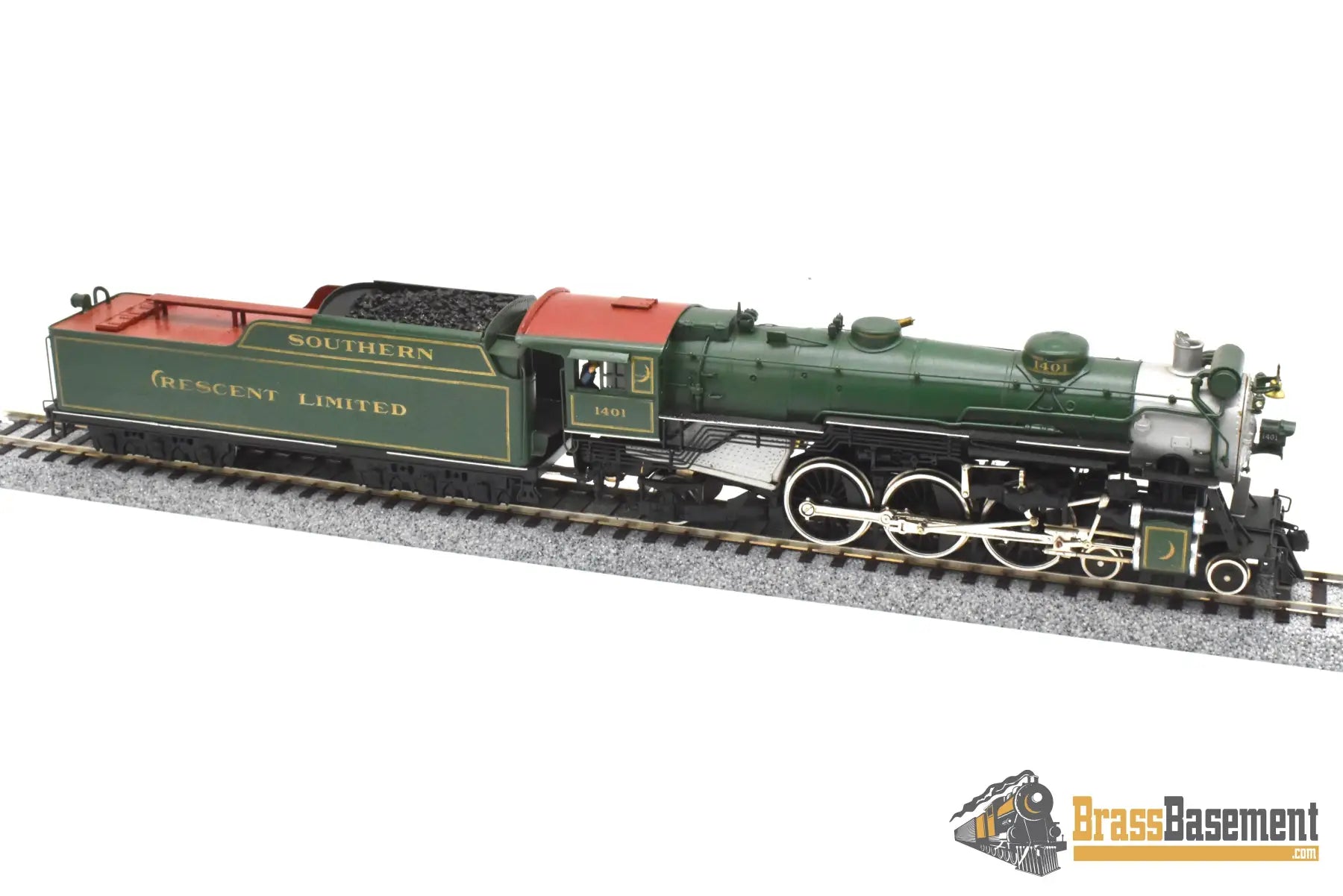 HO Brass - PFM United Southern Railway PS-4 4-6-2 #1401 - C/P 1973 - Serviced Steam