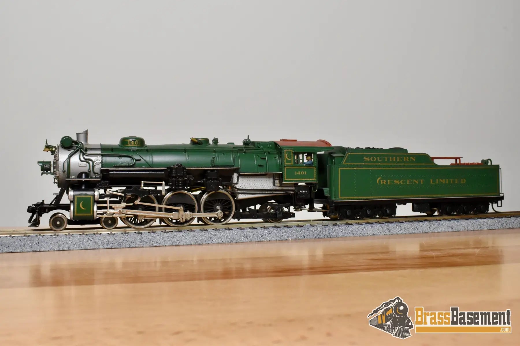 HO Brass - PFM United Southern Railway PS-4 4-6-2 #1401 - C/P 1973 - Serviced Steam