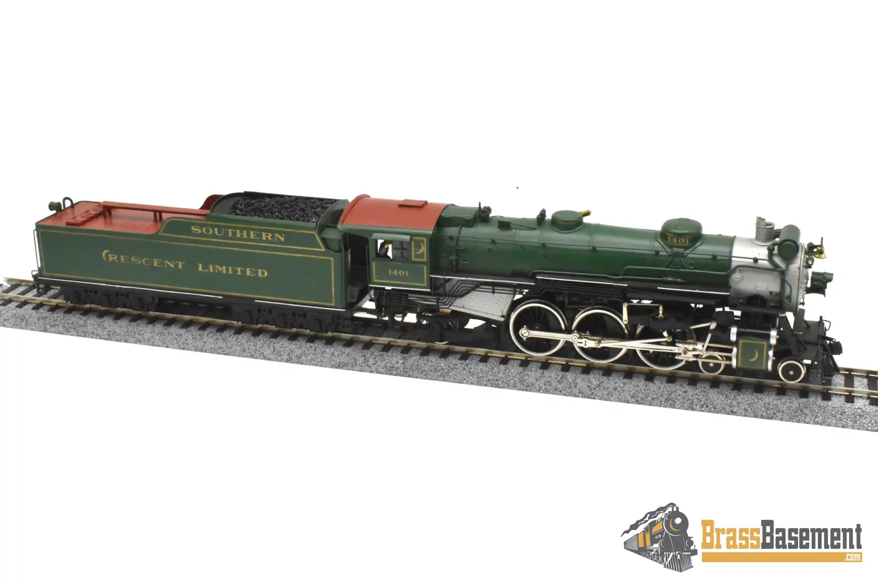 HO Brass - PFM United Southern Railway PS-4 4-6-2 #1401 - C/P 1973 - Serviced Steam