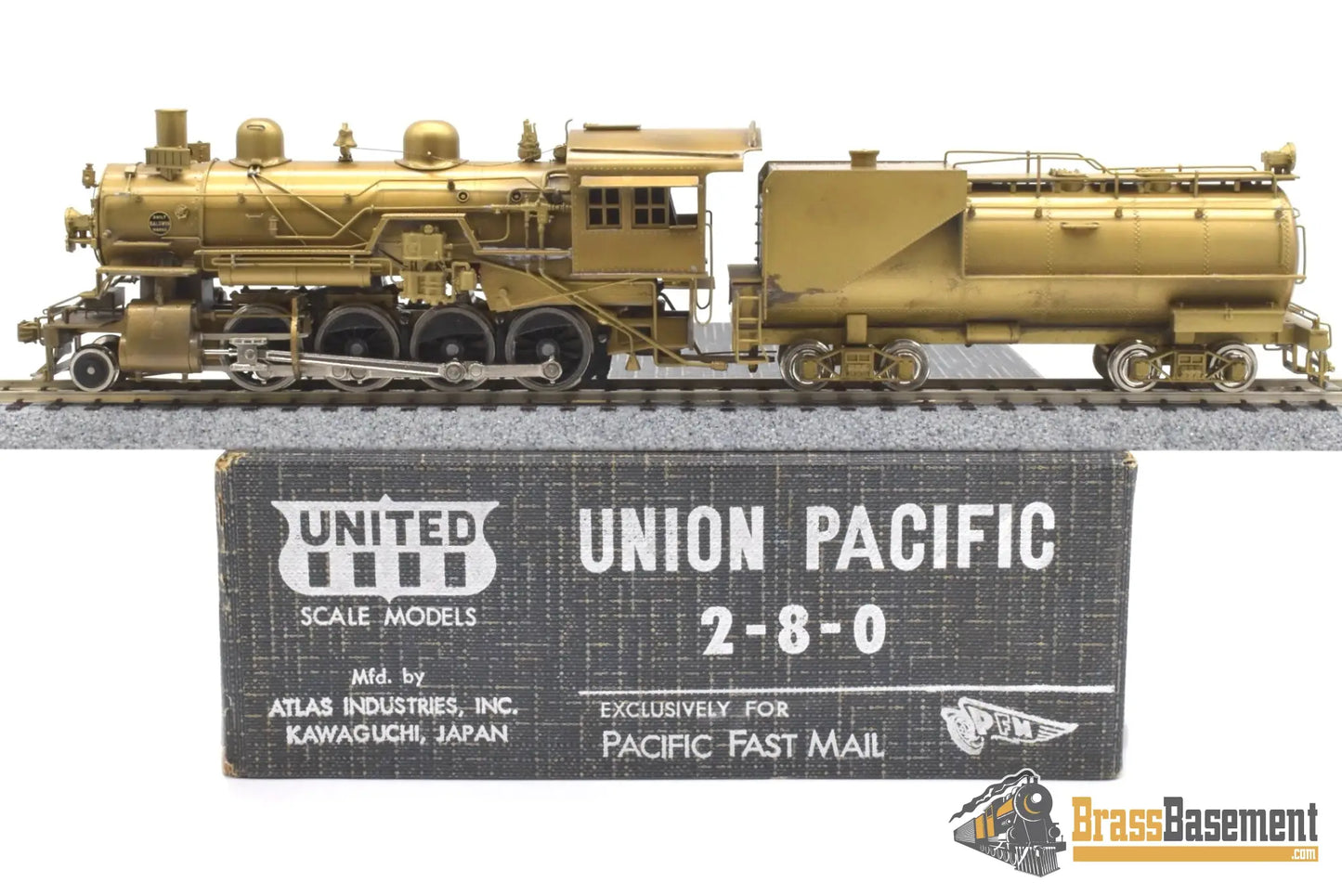 Ho Brass - Pfm United Up Union Pacific 2-8-0 Unpainted Last Run! 1976 Steam