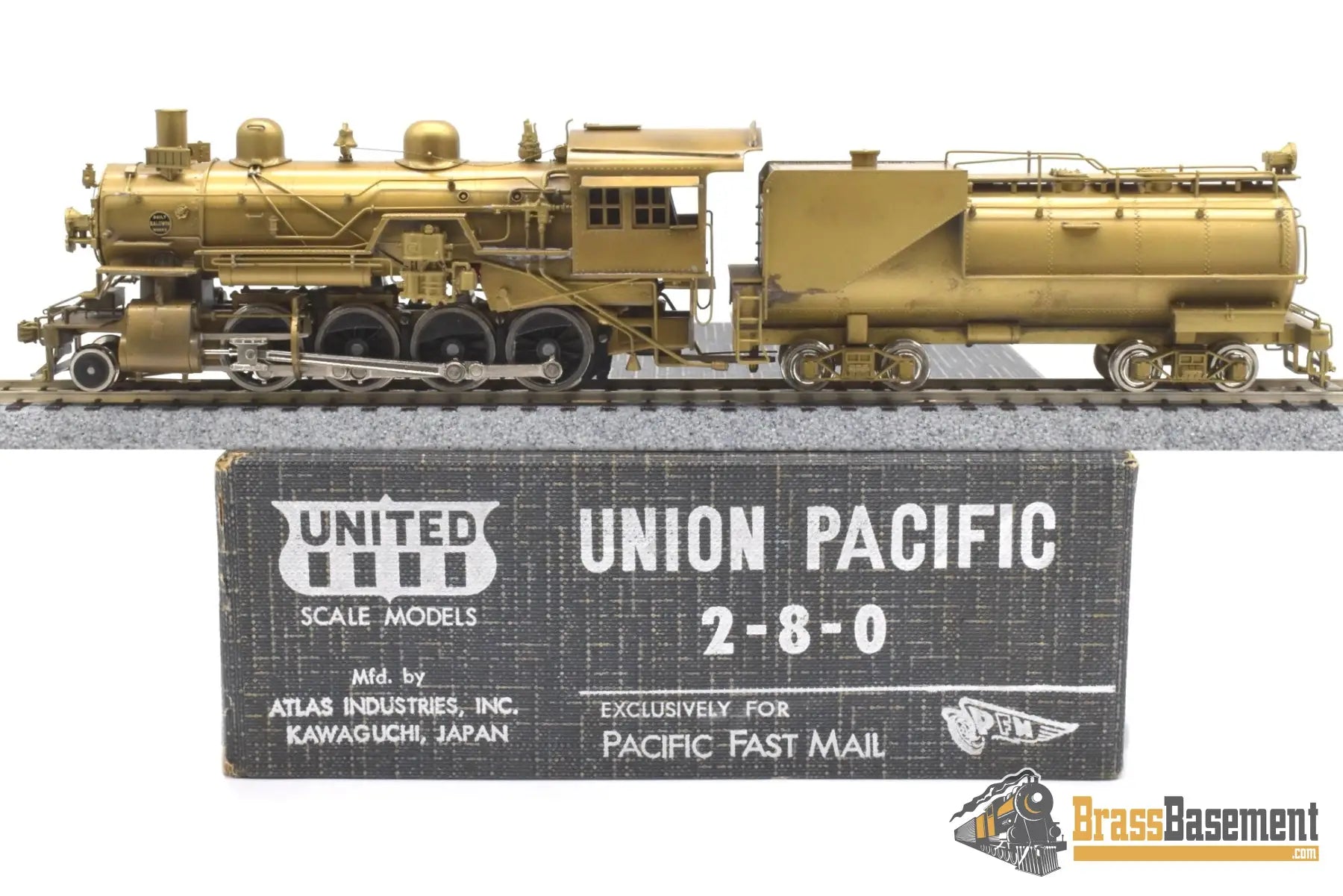 Ho Brass - Pfm United Up Union Pacific 2-8-0 Unpainted Last Run! 1976 Steam
