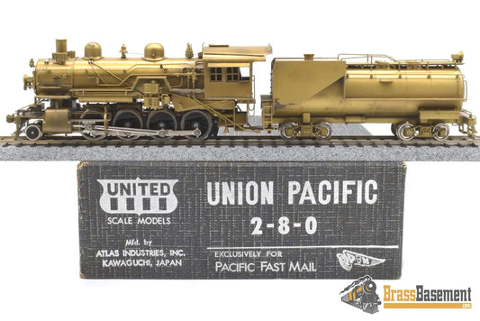 Ho Brass - Pfm United Up Union Pacific 2-8-0 Unpainted Last Run! 1976 Steam