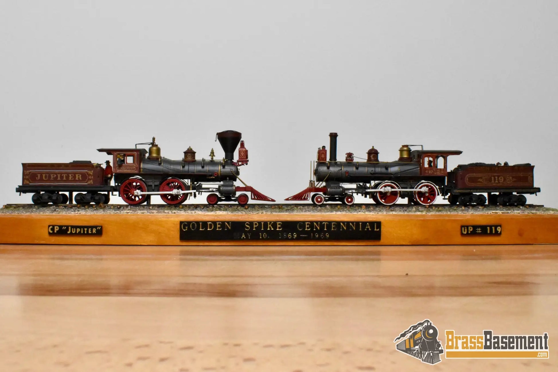 HO Brass - PFM UP/CP Union/Central Pacific Golden Spike Set 4-4-0 - Custom Paint UNPOWERED - Steam