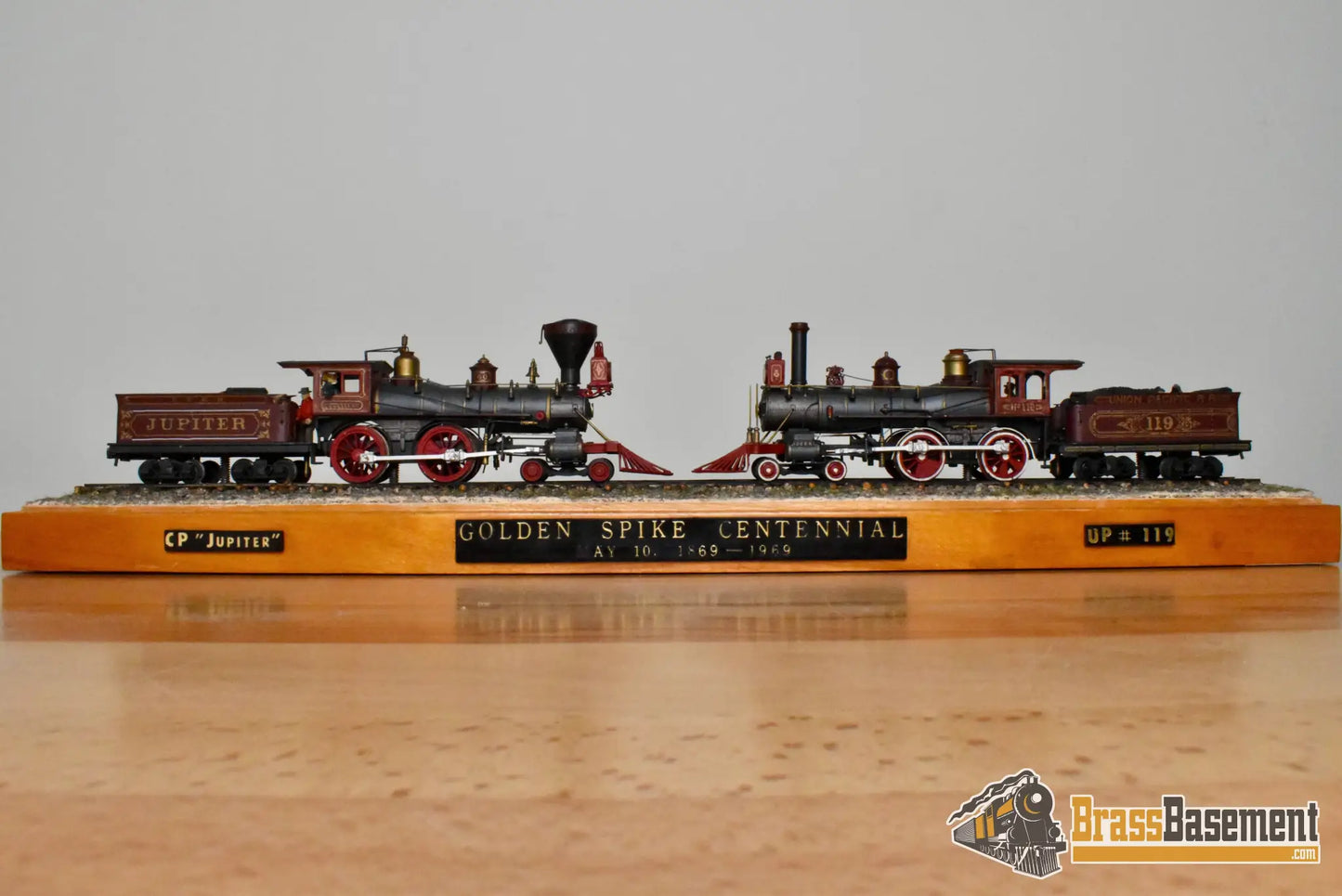 HO Brass - PFM UP/CP Union/Central Pacific Golden Spike Set 4-4-0 - Custom Paint UNPOWERED - Steam