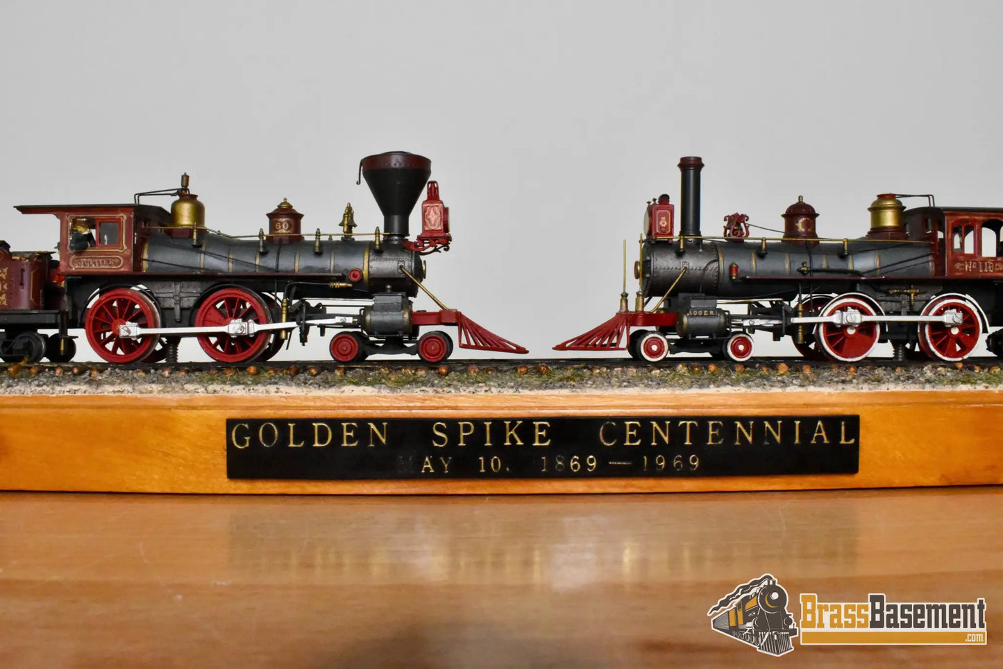HO Brass - PFM UP/CP Union/Central Pacific Golden Spike Set 4-4-0 - Custom Paint UNPOWERED - Steam