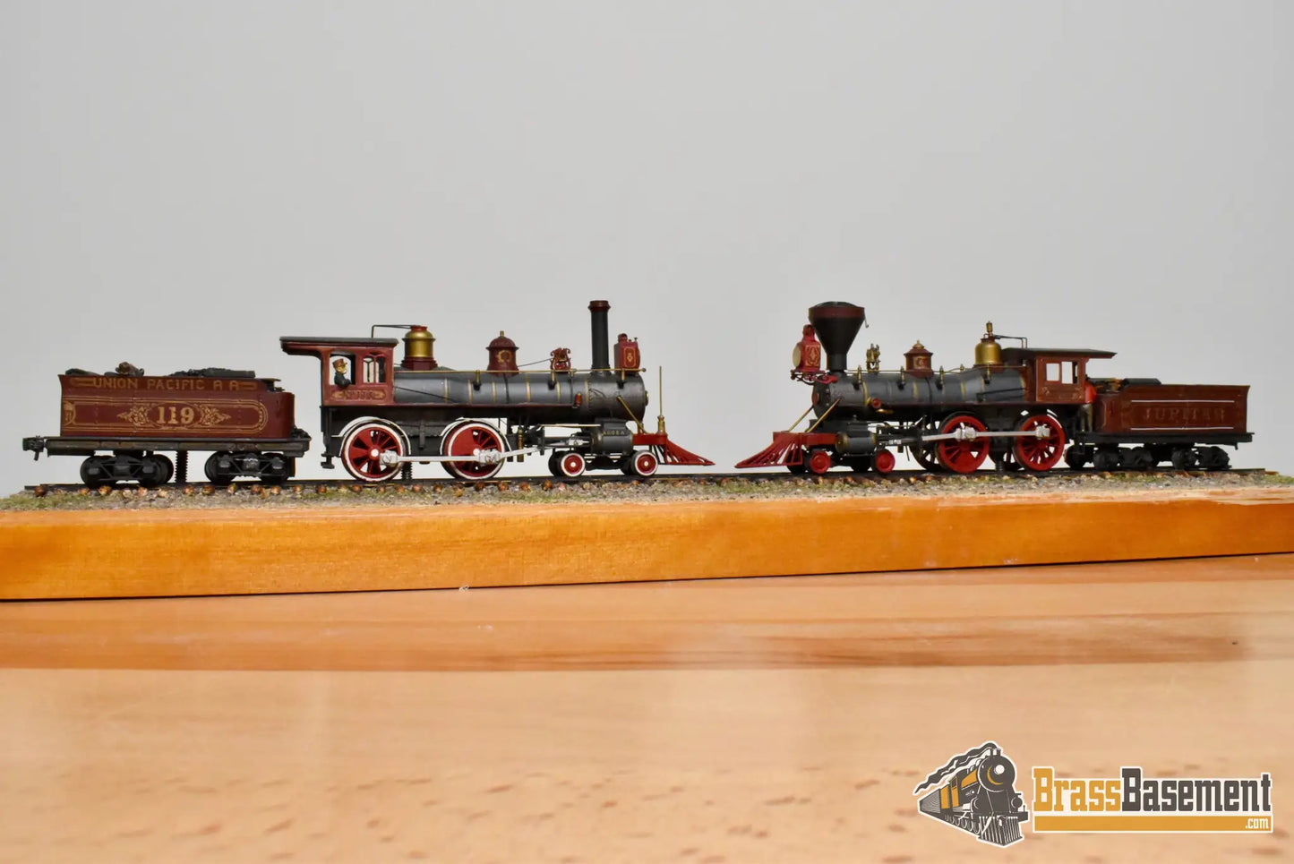 HO Brass - PFM UP/CP Union/Central Pacific Golden Spike Set 4-4-0 - Custom Paint UNPOWERED - Steam