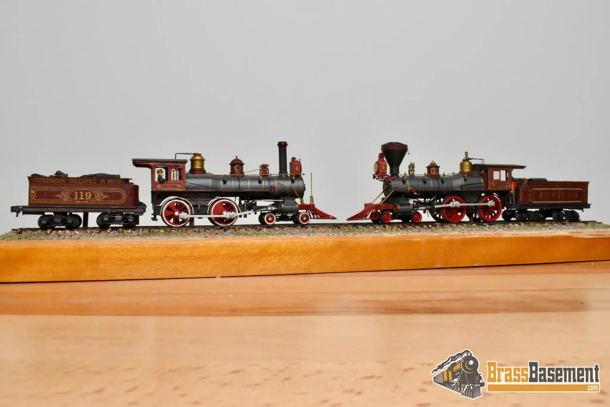 HO Brass - PFM UP/CP Union/Central Pacific Golden Spike Set 4-4-0 - Custom Paint UNPOWERED - Steam