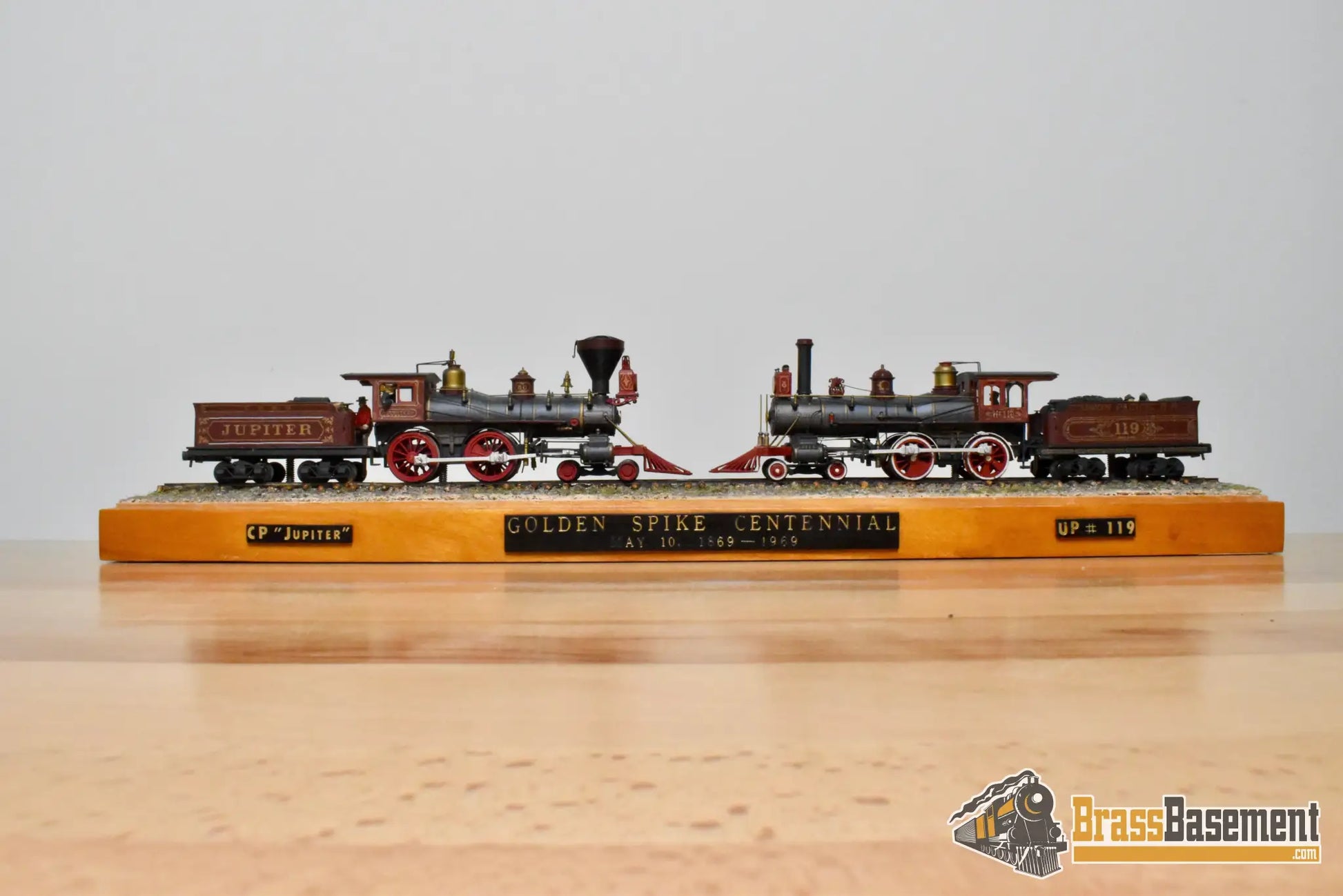 HO Brass - PFM UP/CP Union/Central Pacific Golden Spike Set 4-4-0 - Custom Paint UNPOWERED - Steam