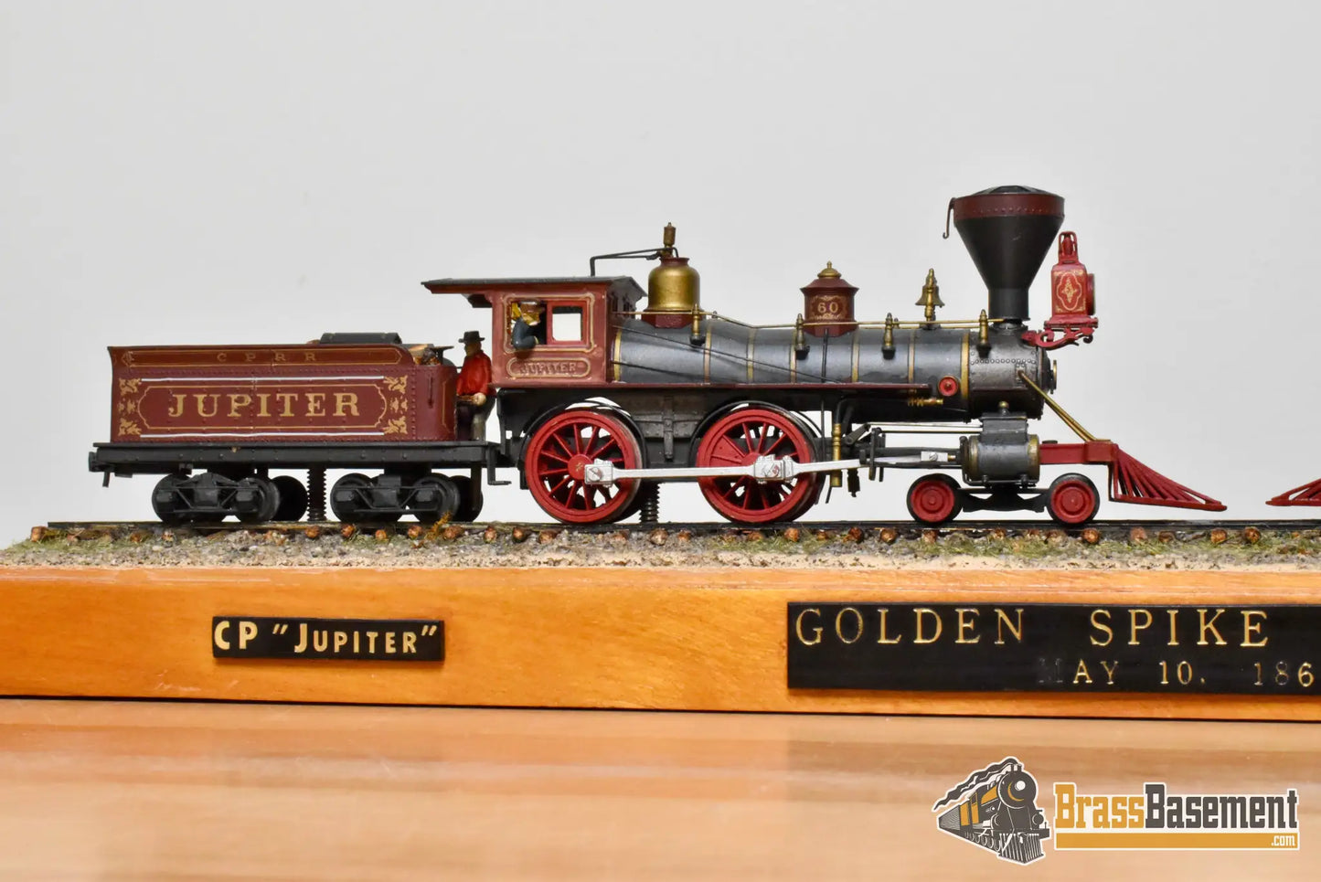 HO Brass - PFM UP/CP Union/Central Pacific Golden Spike Set 4-4-0 - Custom Paint UNPOWERED - Steam
