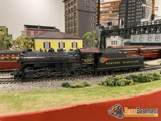HO Brass - PFM Western Maryland WM 2-8-0 H-9 #809 - Pro Paint Steam