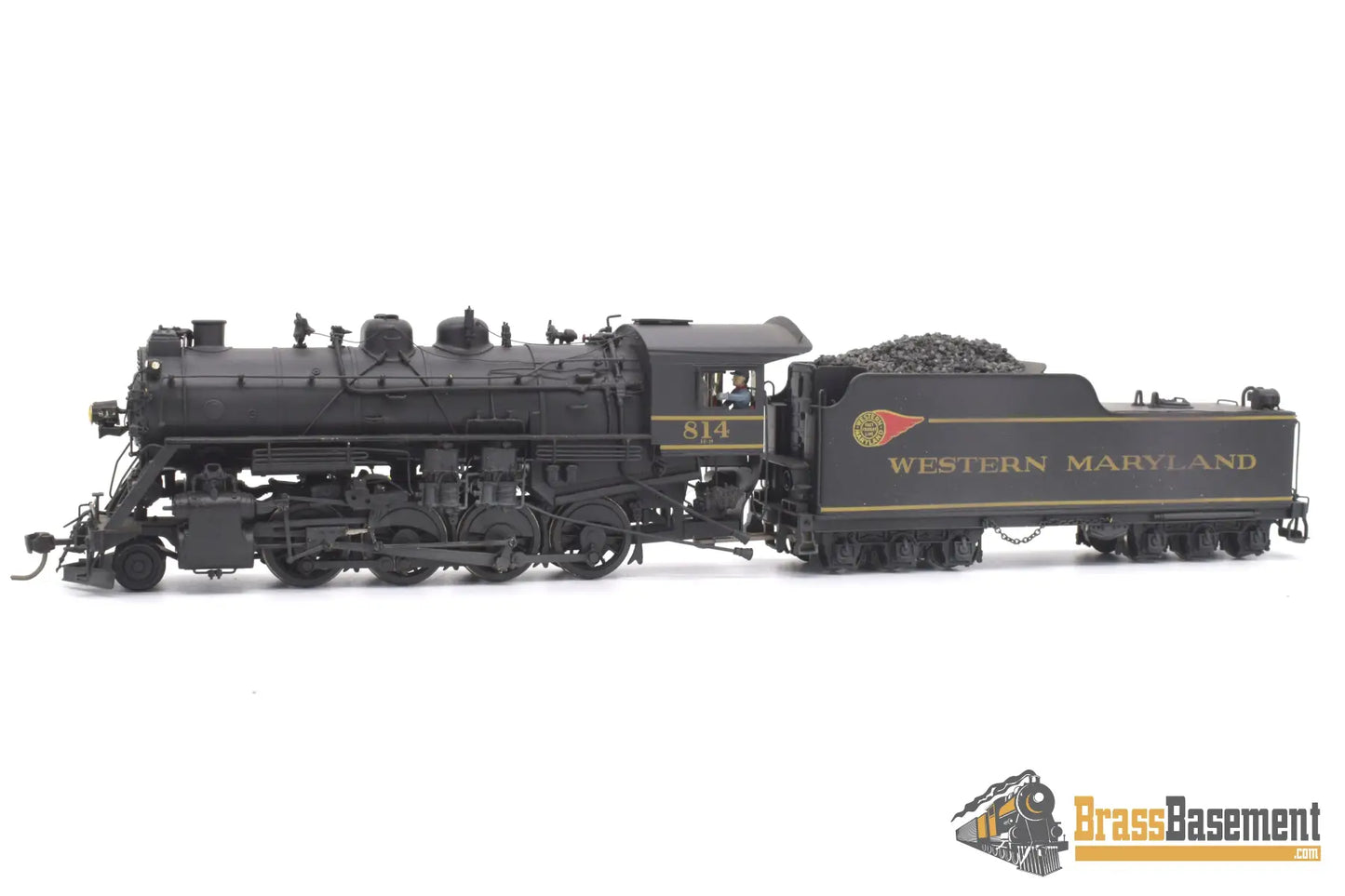 Ho Brass - Pfm Western Maryland Wm 2 - 8 - 0 H - 9 #814 Custom Painted Steam