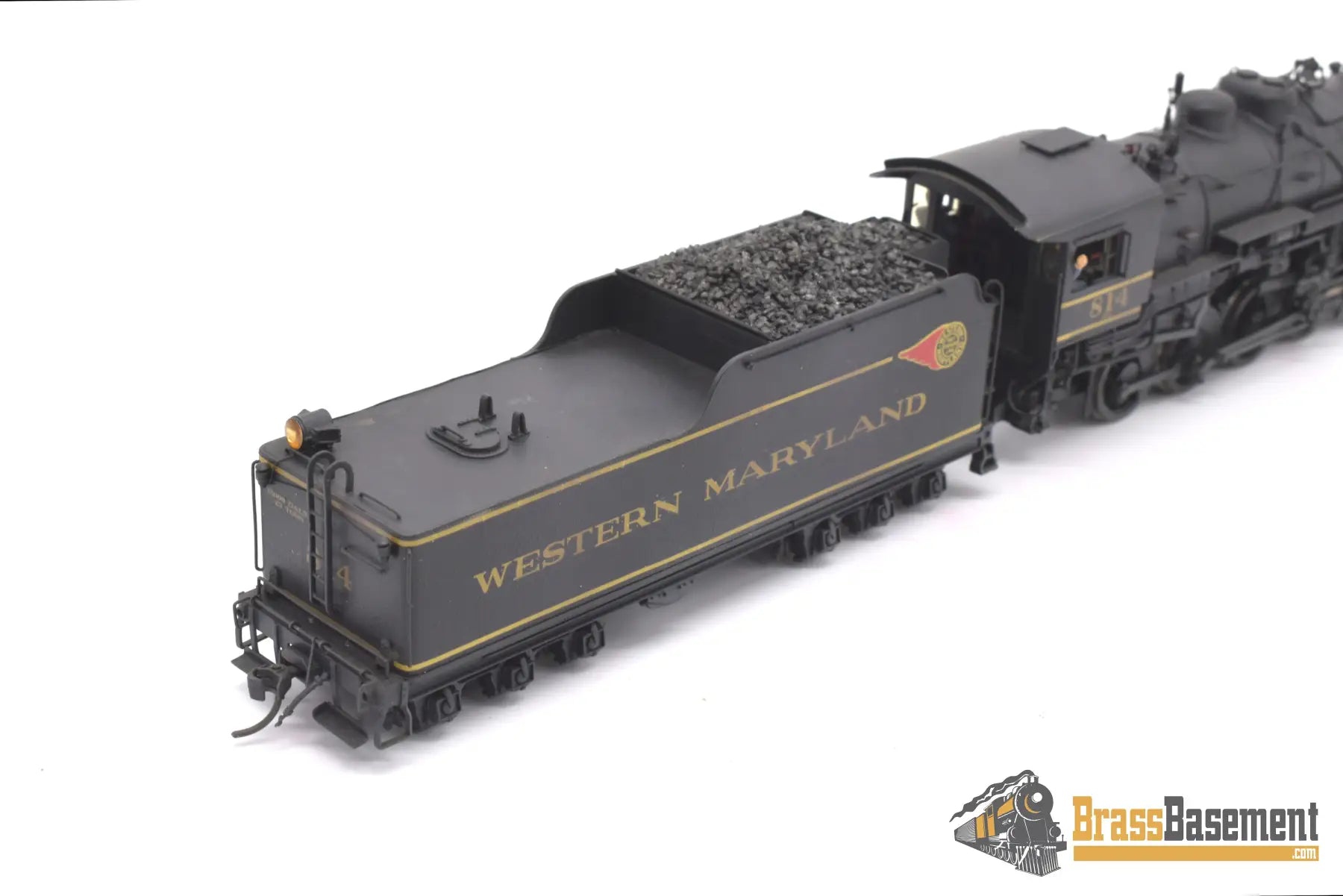 Ho Brass - Pfm Western Maryland Wm 2 - 8 - 0 H - 9 #814 Custom Painted Steam