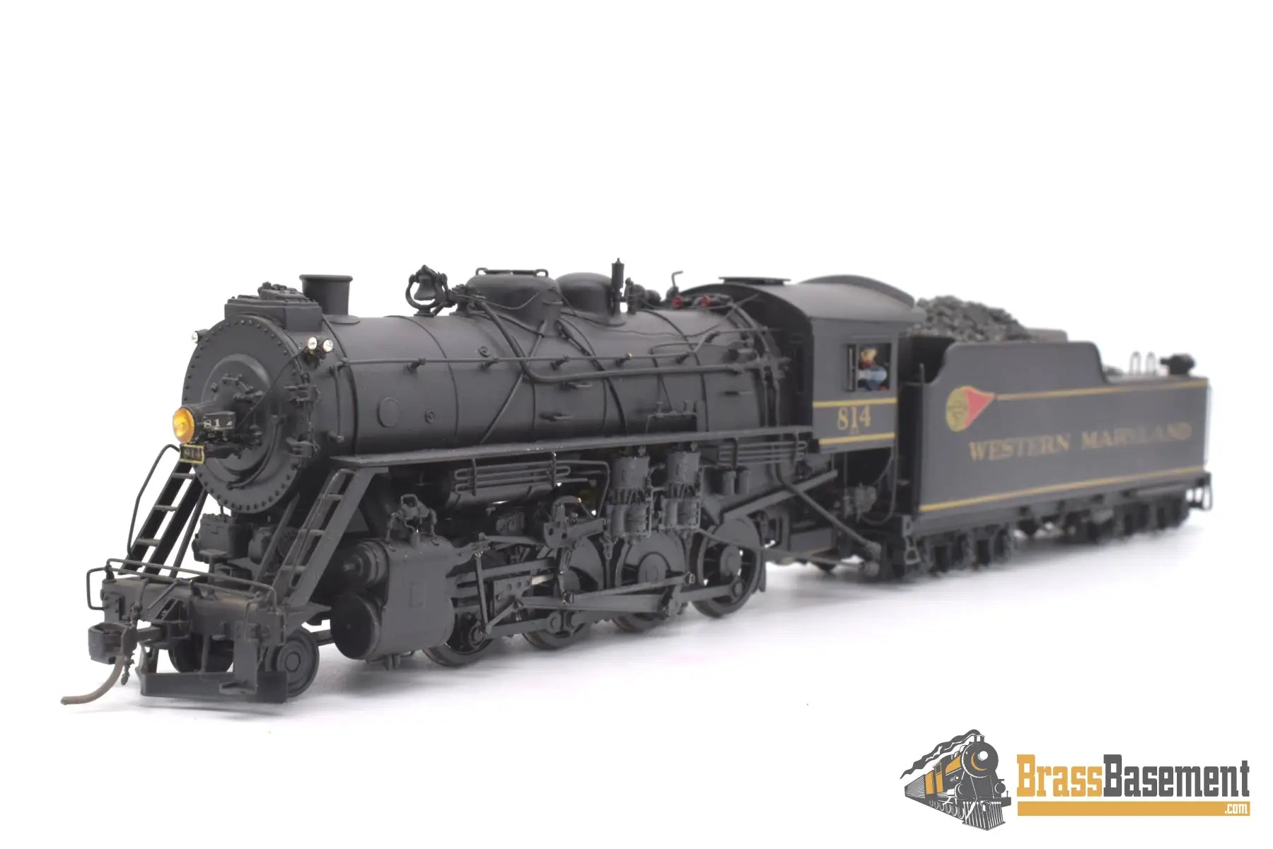 Ho Brass - Pfm Western Maryland Wm 2 - 8 - 0 H - 9 #814 Custom Painted Steam