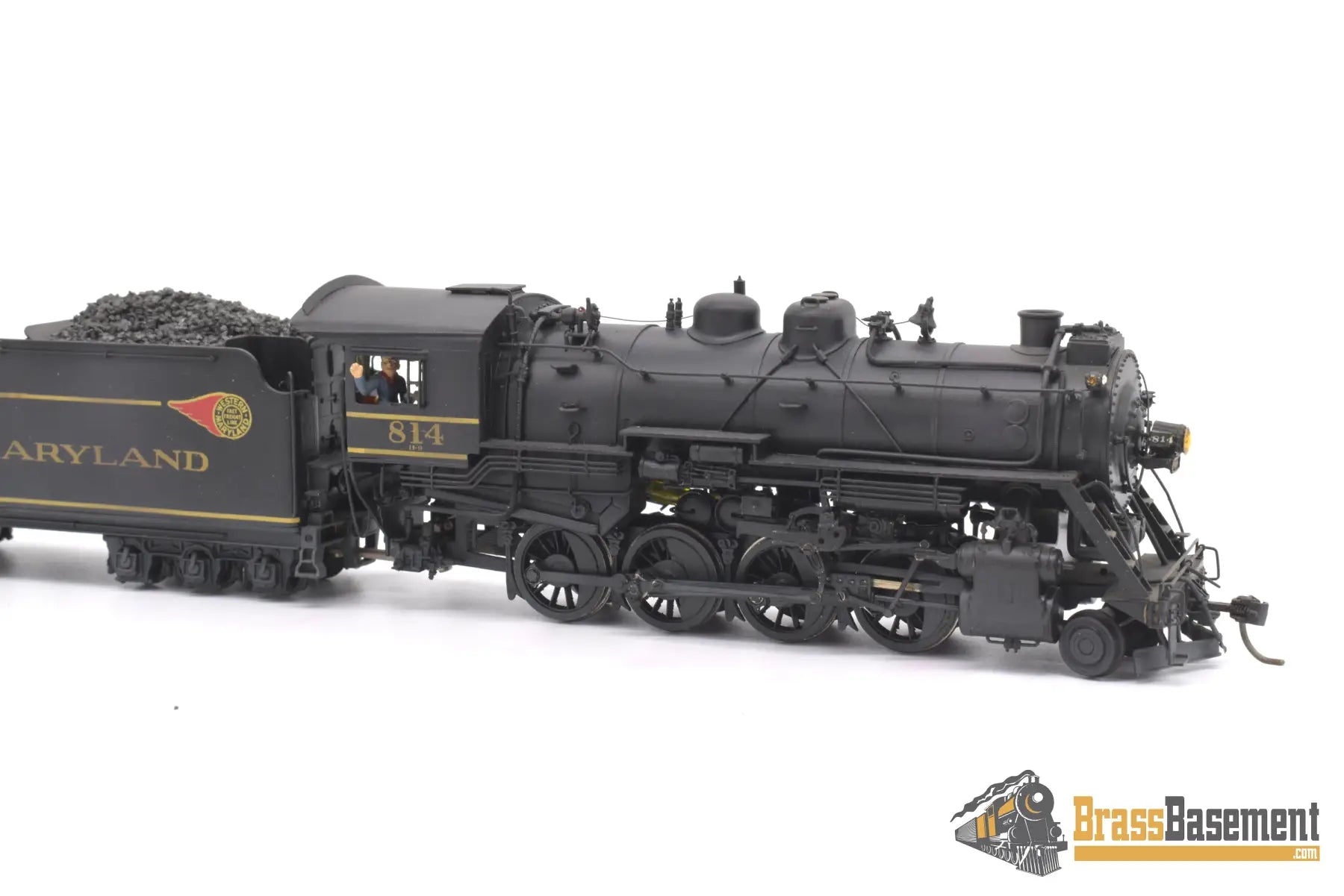 Ho Brass - Pfm Western Maryland Wm 2 - 8 - 0 H - 9 #814 Custom Painted Steam