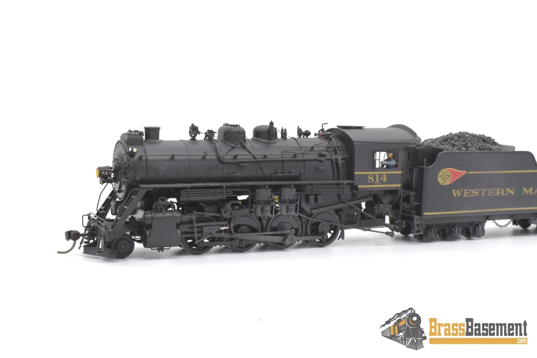Ho Brass - Pfm Western Maryland Wm 2 - 8 - 0 H - 9 #814 Custom Painted Steam