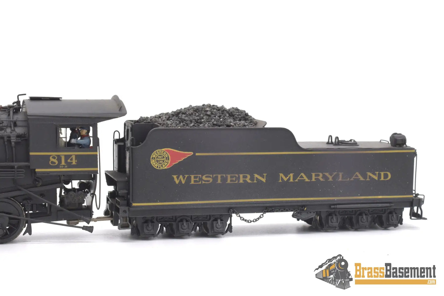 Ho Brass - Pfm Western Maryland Wm 2 - 8 - 0 H - 9 #814 Custom Painted Steam