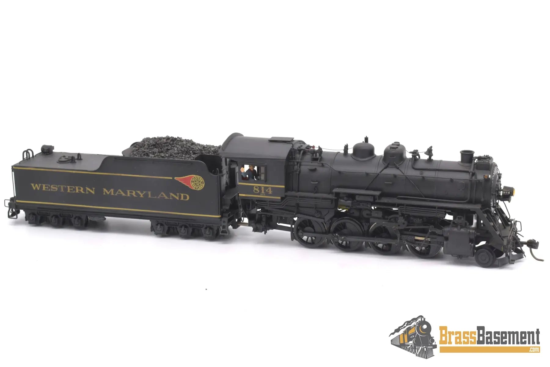 Ho Brass - Pfm Western Maryland Wm 2 - 8 - 0 H - 9 #814 Custom Painted Steam