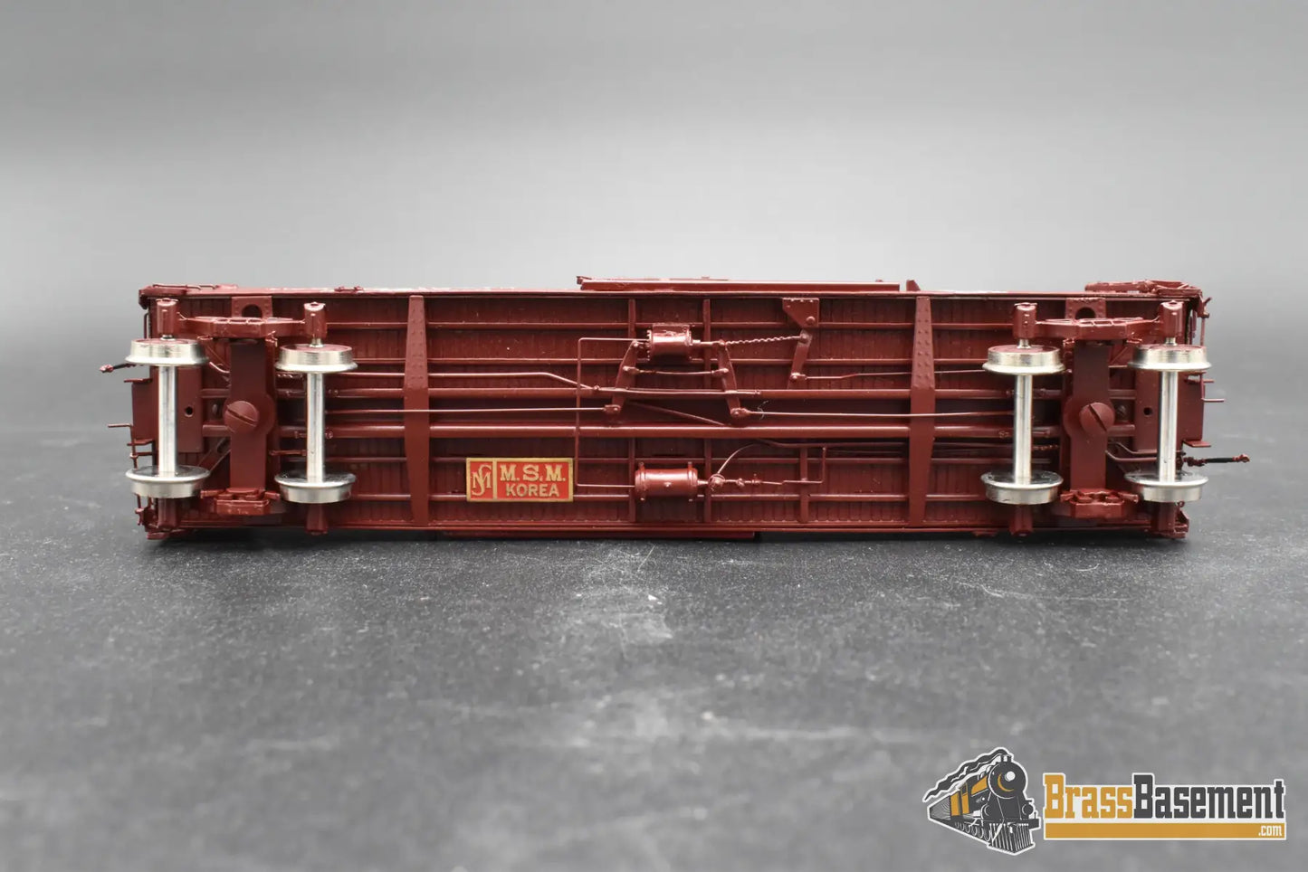 HO Brass – OMI 3016 PRR X-28a Boxcar #120019 – Factory Painted Tuscan – M.S. Models – Mint Freight