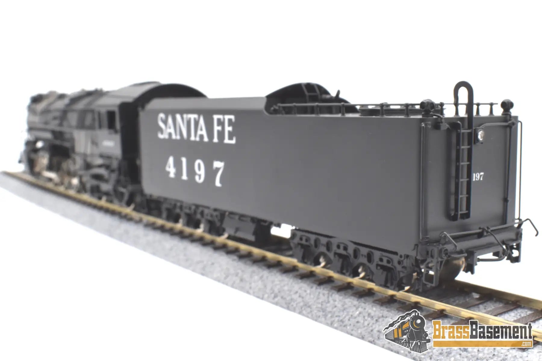 Ho Brass - Psc 15516 - 1 Atsf Santa Fe 2 - 8 - 4 #4197 Rebuilt Ex - B&M F/P Steam