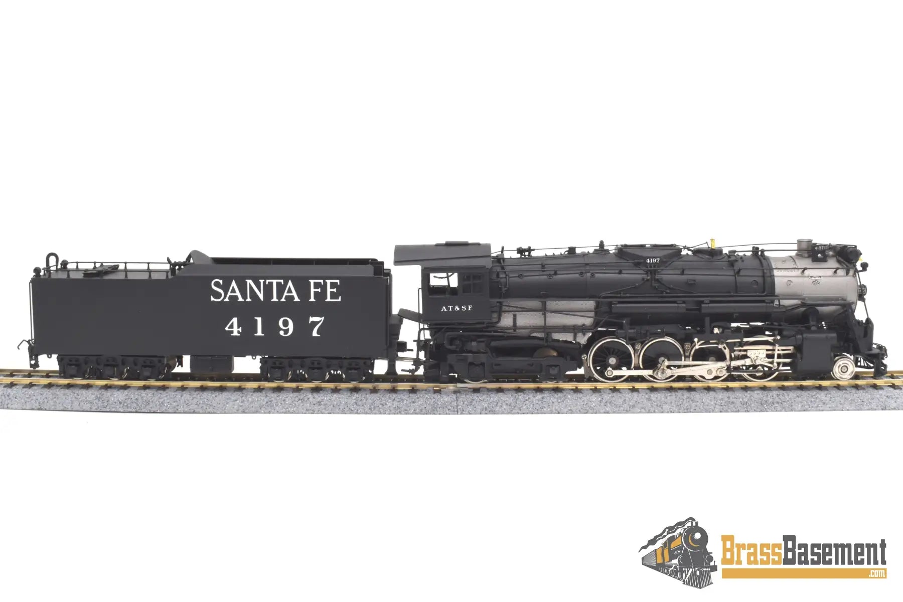 Ho Brass - Psc 15516 - 1 Atsf Santa Fe 2 - 8 - 4 #4197 Rebuilt Ex - B&M F/P Steam