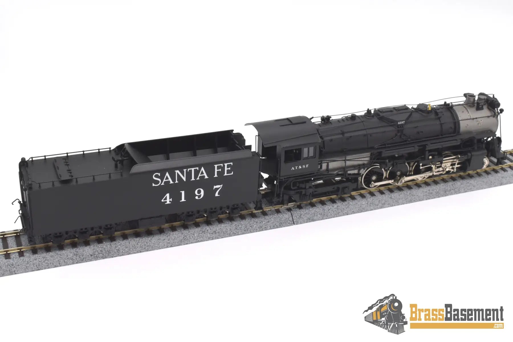 Ho Brass - Psc 15516 - 1 Atsf Santa Fe 2 - 8 - 4 #4197 Rebuilt Ex - B&M F/P Steam
