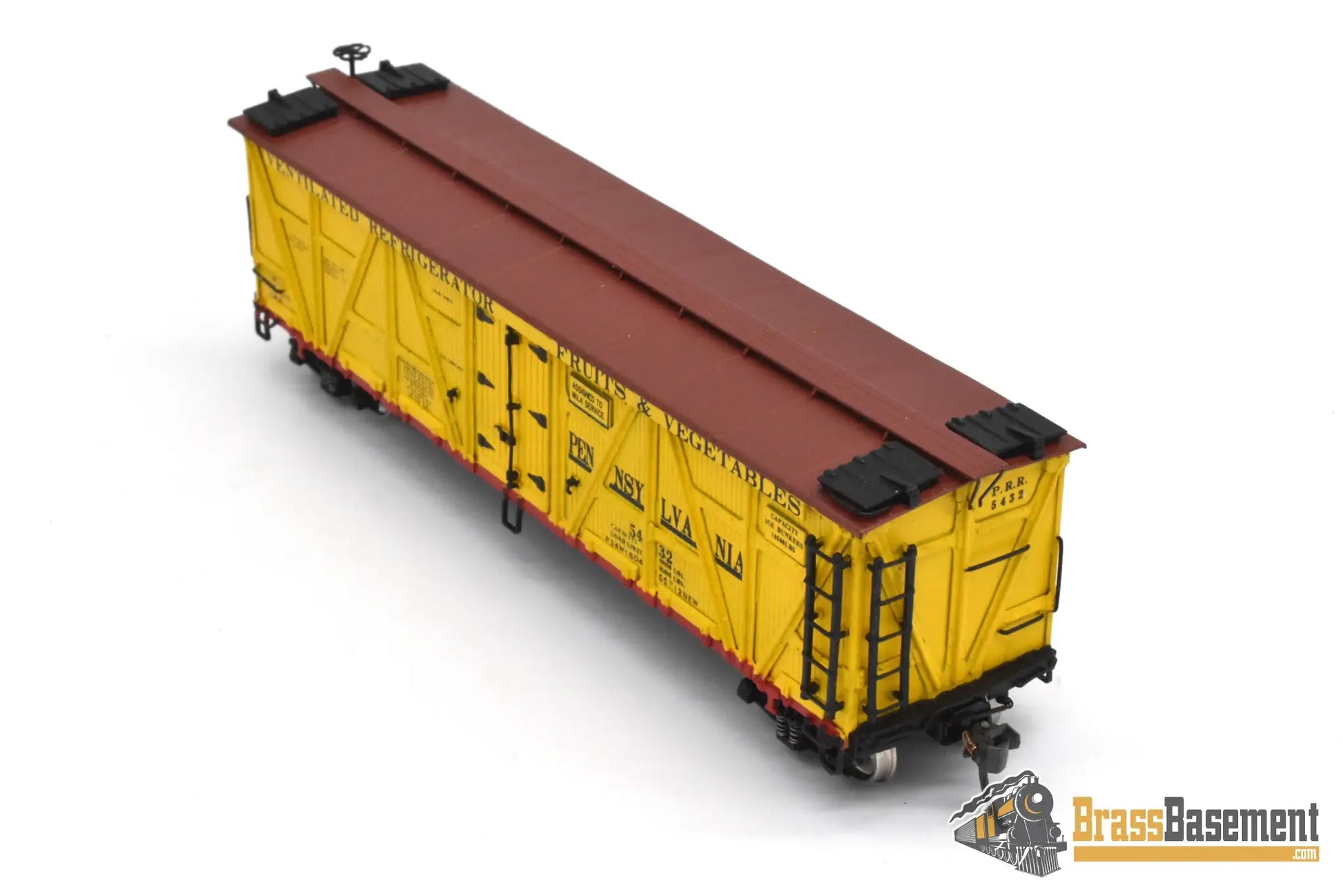 HO Brass - PSC 15700-1 PRR Pennsylvania RR R-7 Composite Reefer - Factory Paint Passenger
