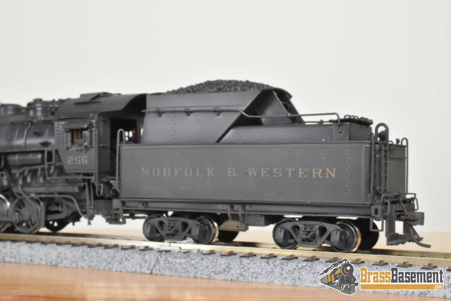 HO Brass - PSC 15874 N&W Norfolk & Western 0-8-0 S-1 #256 - Custom Paint + Steam