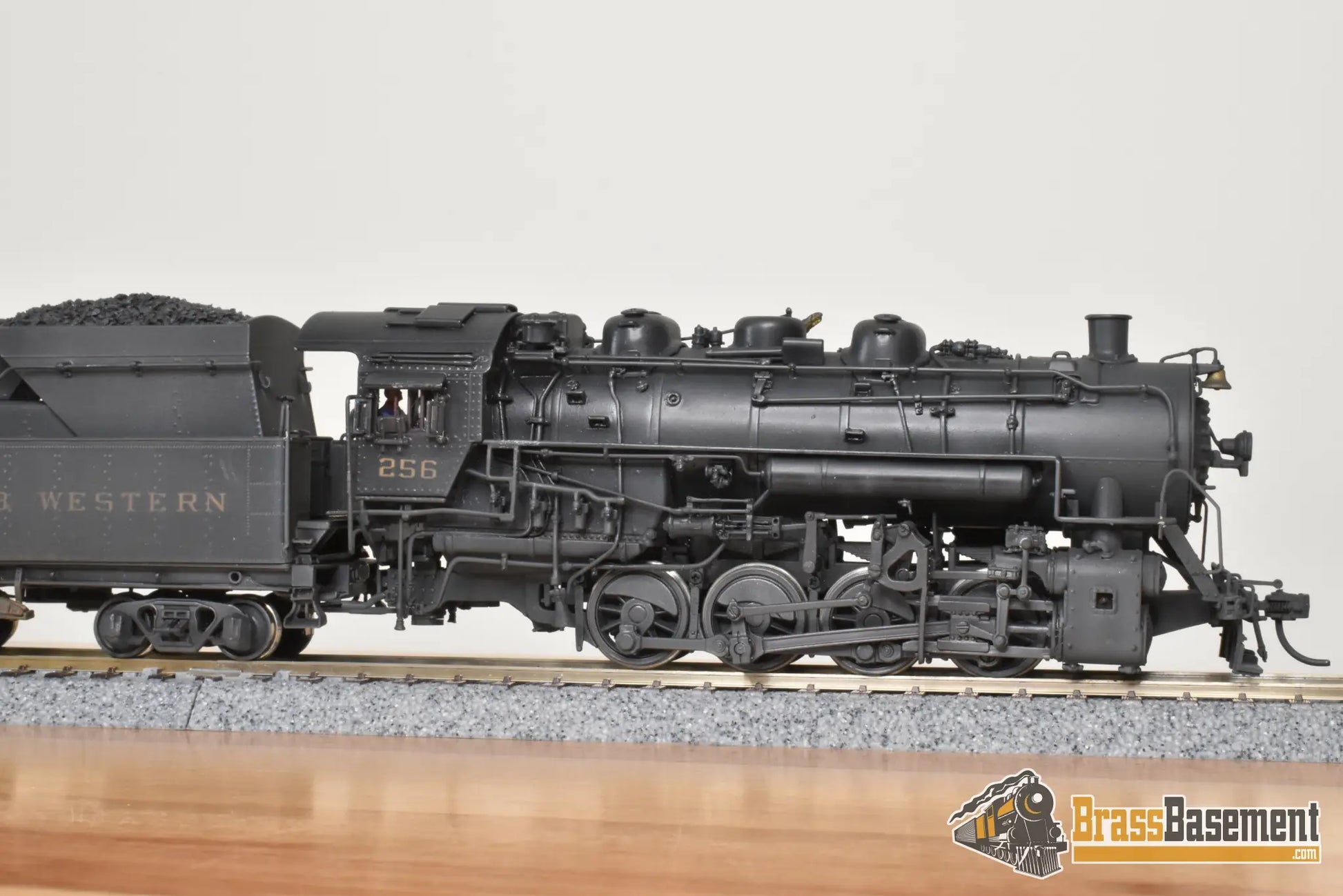 HO Brass - PSC 15874 N&W Norfolk & Western 0-8-0 S-1 #256 - Custom Paint + Steam