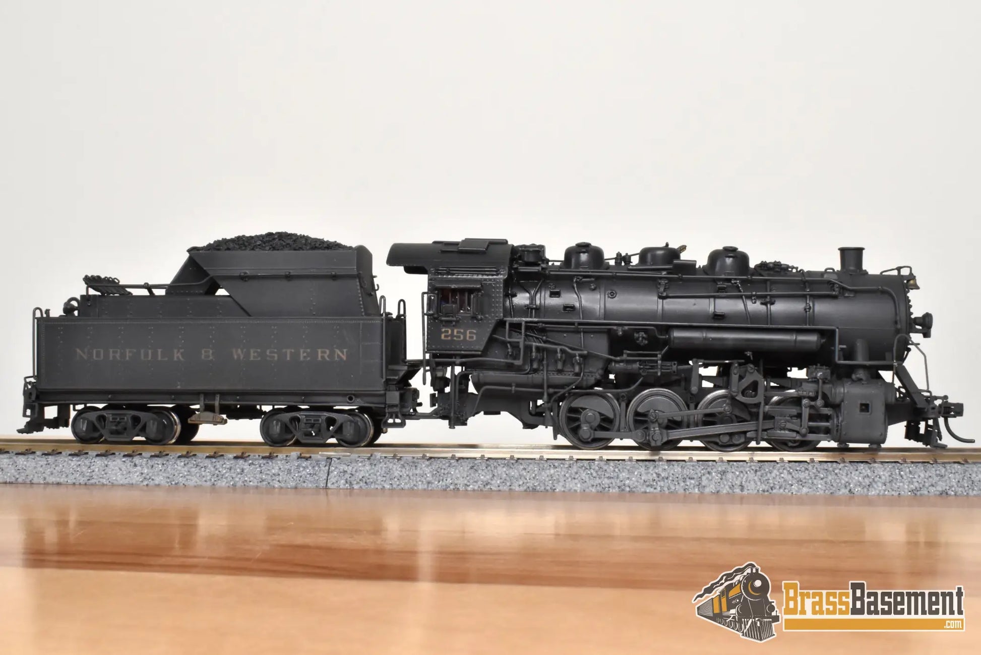 HO Brass - PSC 15874 N&W Norfolk & Western 0-8-0 S-1 #256 - Custom Paint + Steam