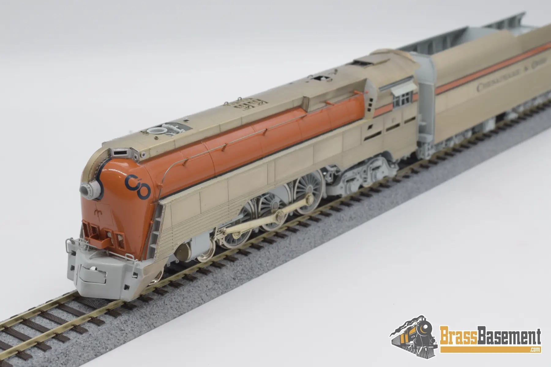 Ho Brass - Psc 15890 - 1 Chesapeake & Ohio L - 1 4 - 6 - 4 Orange Streamlined Steam