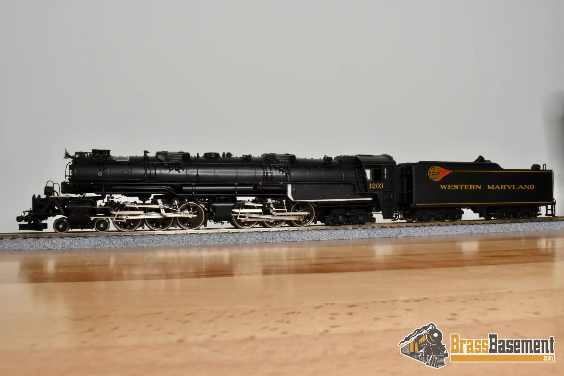 HO Brass - PSC 16042-1 Western Maryland WM M-2 4-6-6-4 #1203 As Delivered - Factory Painted Steam