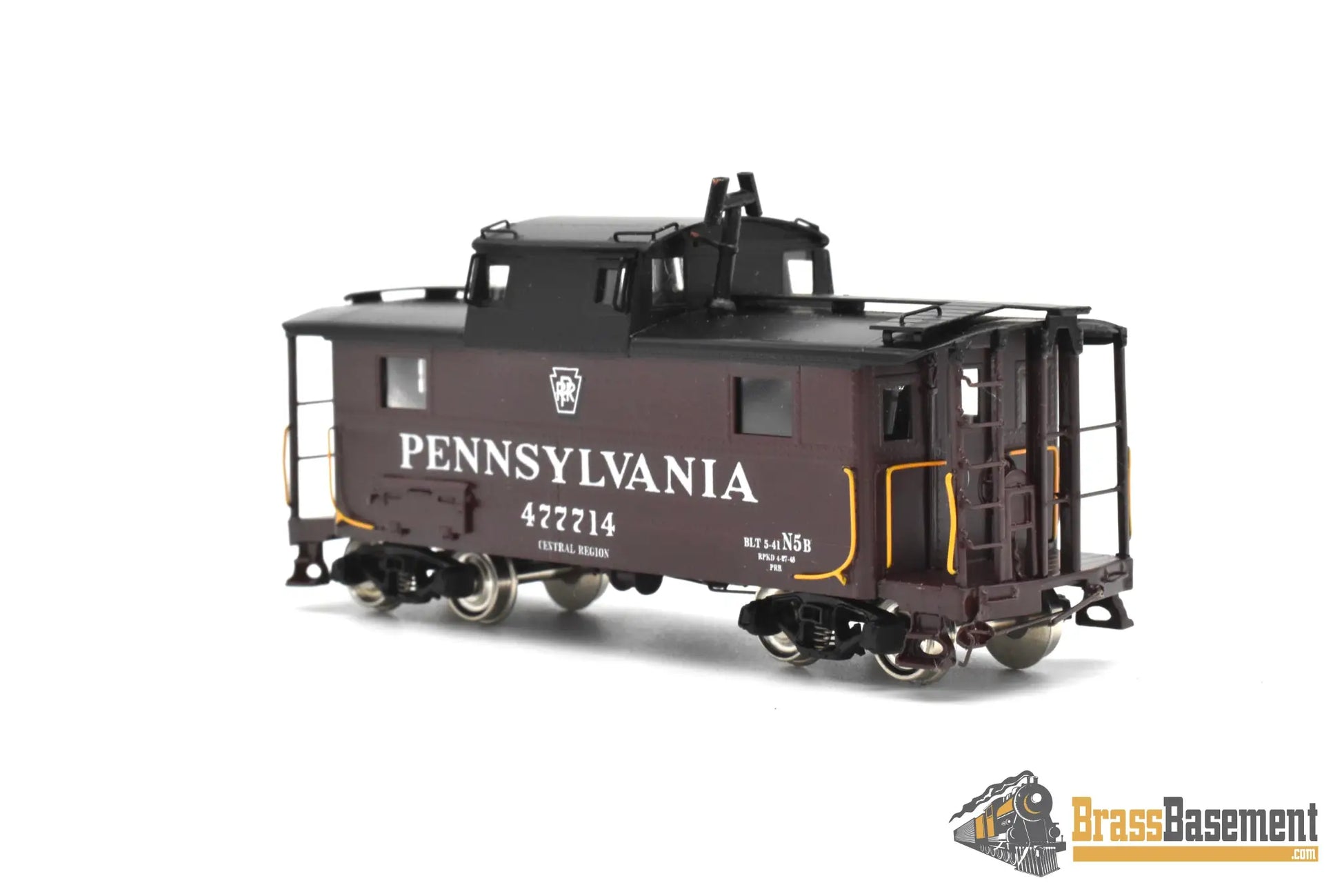 HO Brass - PSC 16232-1 PRR Pennsylvania Railroad N-5b Cabin Car #47714 w/o Antenna - F/P Caboose