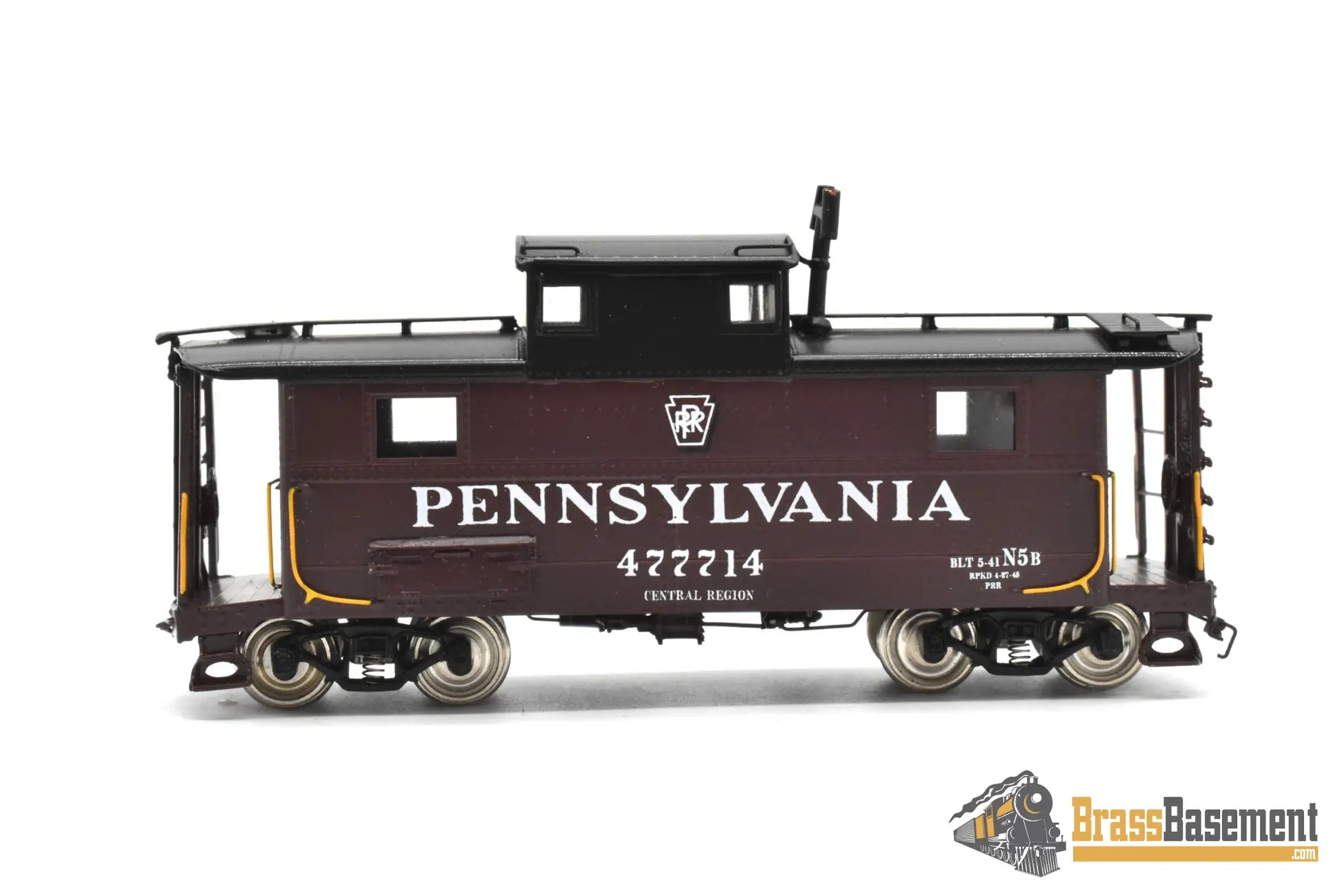 HO Brass - PSC 16232-1 PRR Pennsylvania Railroad N-5b Cabin Car #47714 w/o Antenna - F/P Caboose