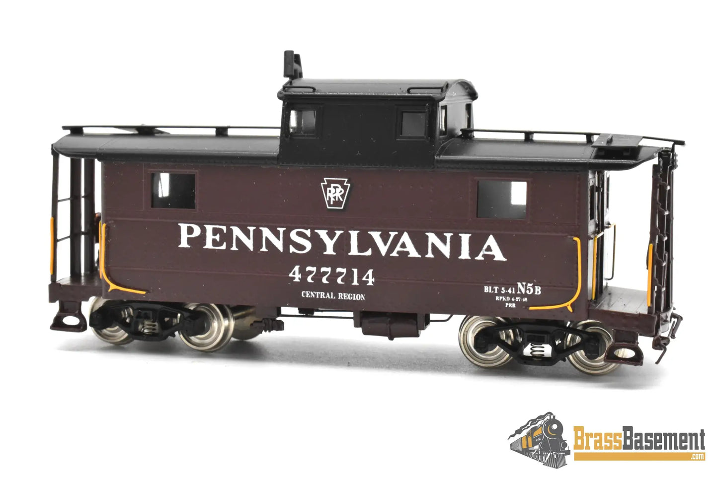 HO Brass - PSC 16232-1 PRR Pennsylvania Railroad N-5b Cabin Car #47714 w/o Antenna - F/P Caboose
