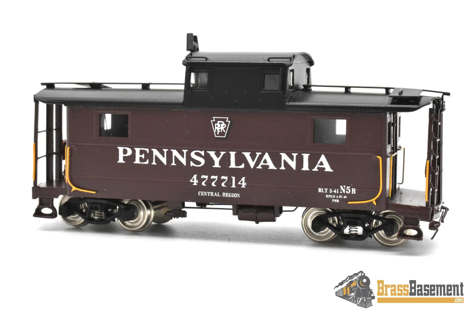 HO Brass - PSC 16232-1 PRR Pennsylvania Railroad N-5b Cabin Car #47714 w/o Antenna - F/P Caboose