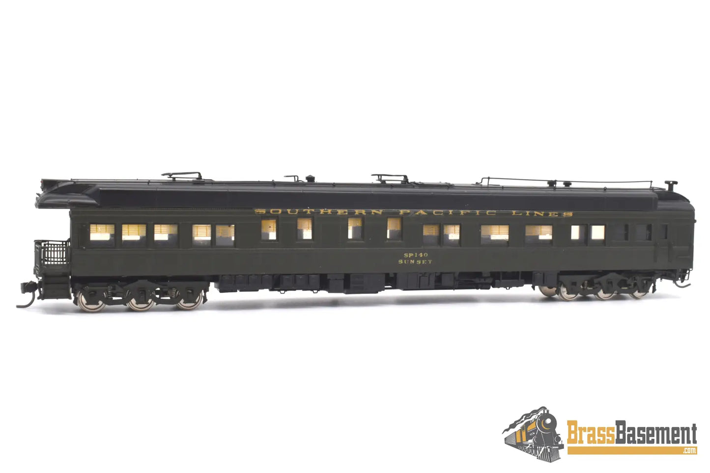 Ho Brass - Psc 16298 - 1 Southern Pacific Sp Business Car ’Sunset’ #140 F/P No Box Passenger