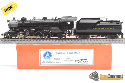 Ho Brass - Psc 16536-1 B&O Baltimore & Ohio 2-8-2 Q-4 #4409 Vanderbilt Tender F/P Mint Steam