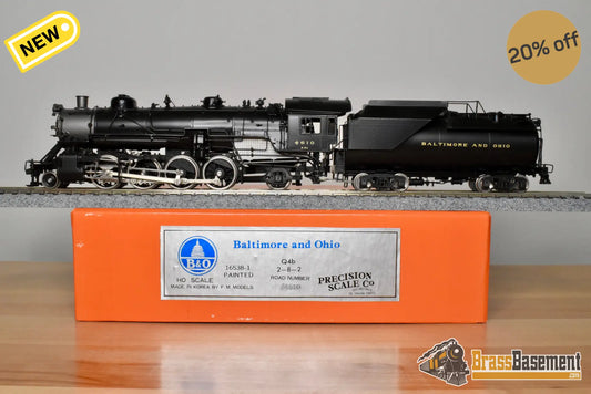 HO Brass - PSC 16538-1 B&O Baltimore & Ohio 2-8-2 Q-4b #4610 - Vanderbilt Tender F/P - Steam