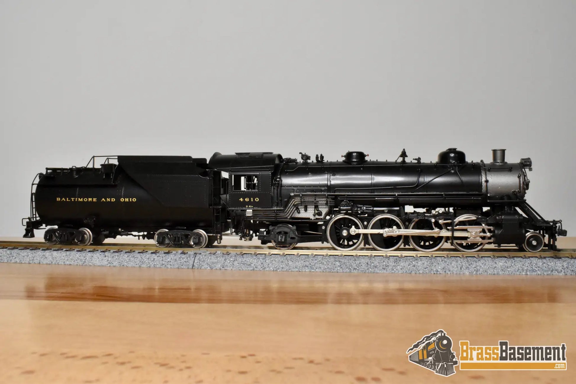 HO Brass - PSC 16538-1 B&O Baltimore & Ohio 2-8-2 Q-4b #4610 - Vanderbilt Tender F/P - Steam