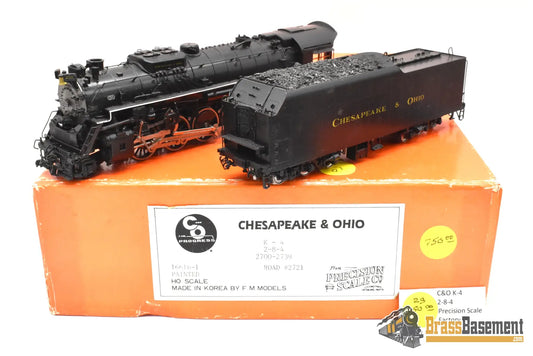 HO Brass - PSC 16616-1 C&O Chesapeake & Ohio 2-8-4 K-4 #2721 - F/P FIRST SERIES Steam