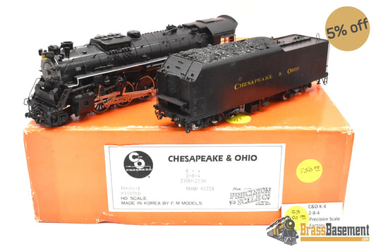 HO Brass - PSC 16616-1 C&O Chesapeake & Ohio 2-8-4 K-4 #2721 - F/P FIRST SERIES Steam