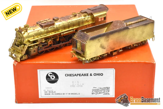 HO Brass - PSC 16616 C&O Chesapeake & Ohio 2-8-4 K-4 Kanawha - Heavy Tarnish - FIRST SERIES - Steam