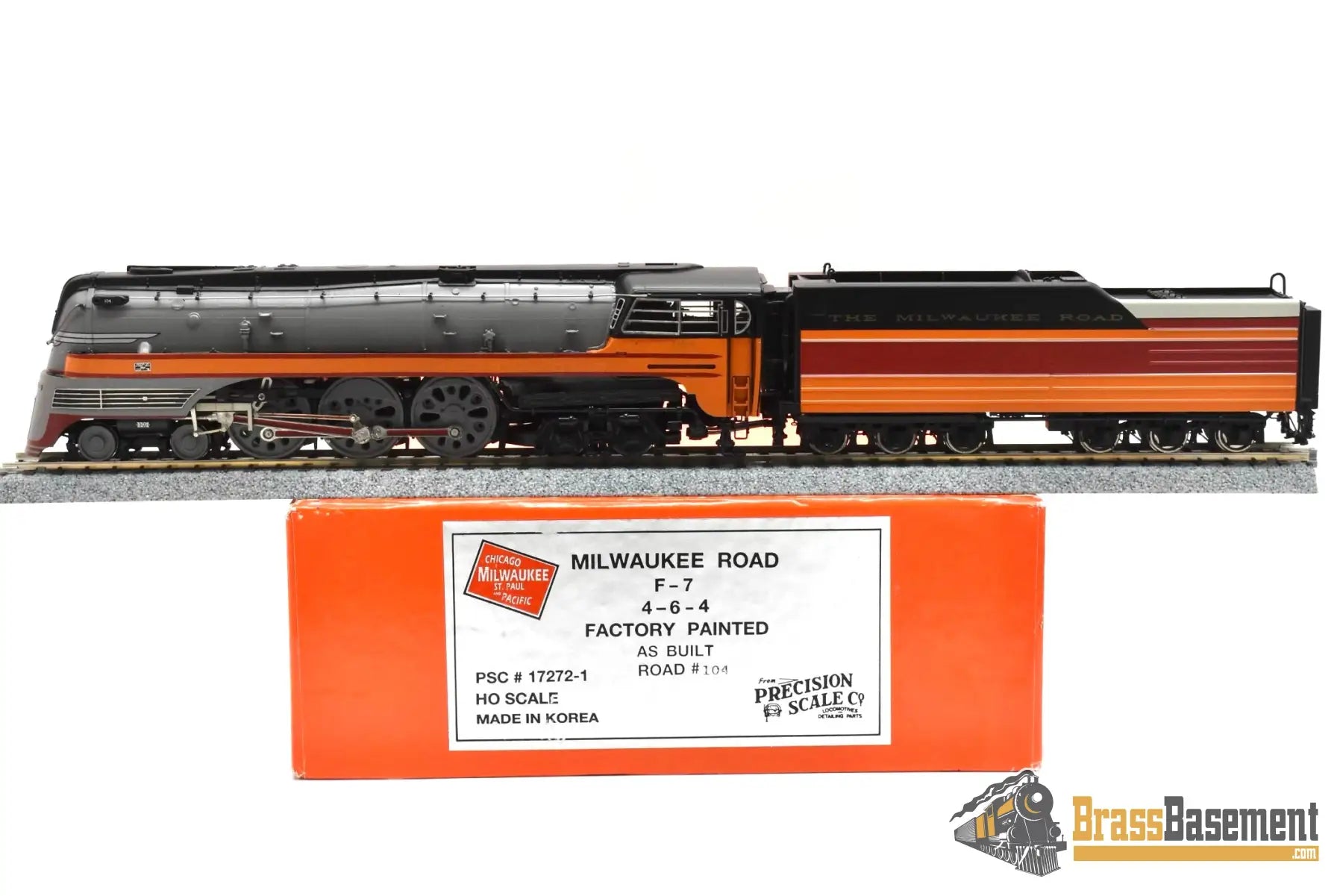 HO Brass - PSC 17272-1 Milwaukee Road F7 4-6-4 Hudson - As Built Hiawatha - F/P Steam