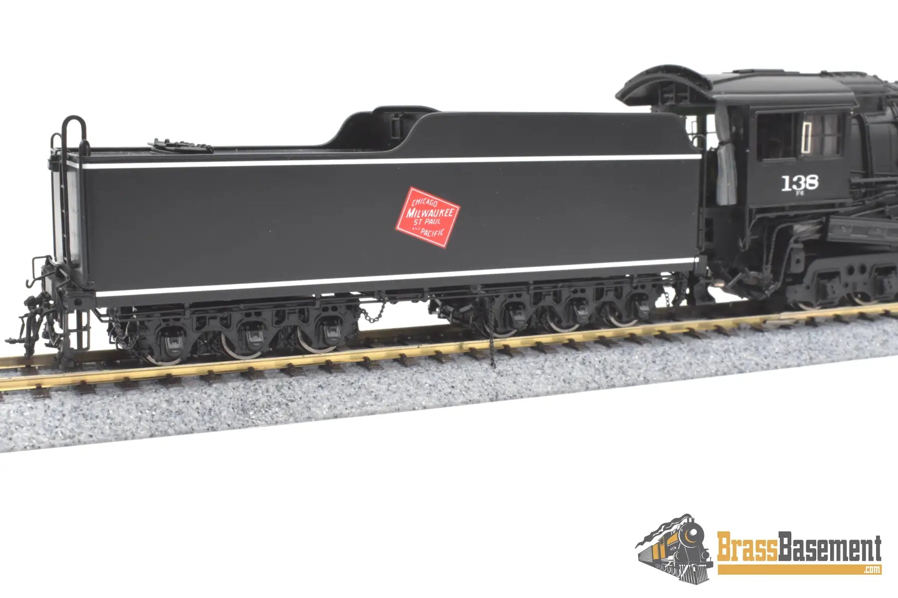 HO Brass - PSC #17300-1 Milwaukee Road F6 4-6-4 Hudson #138 - F/P Beautiful! Steam