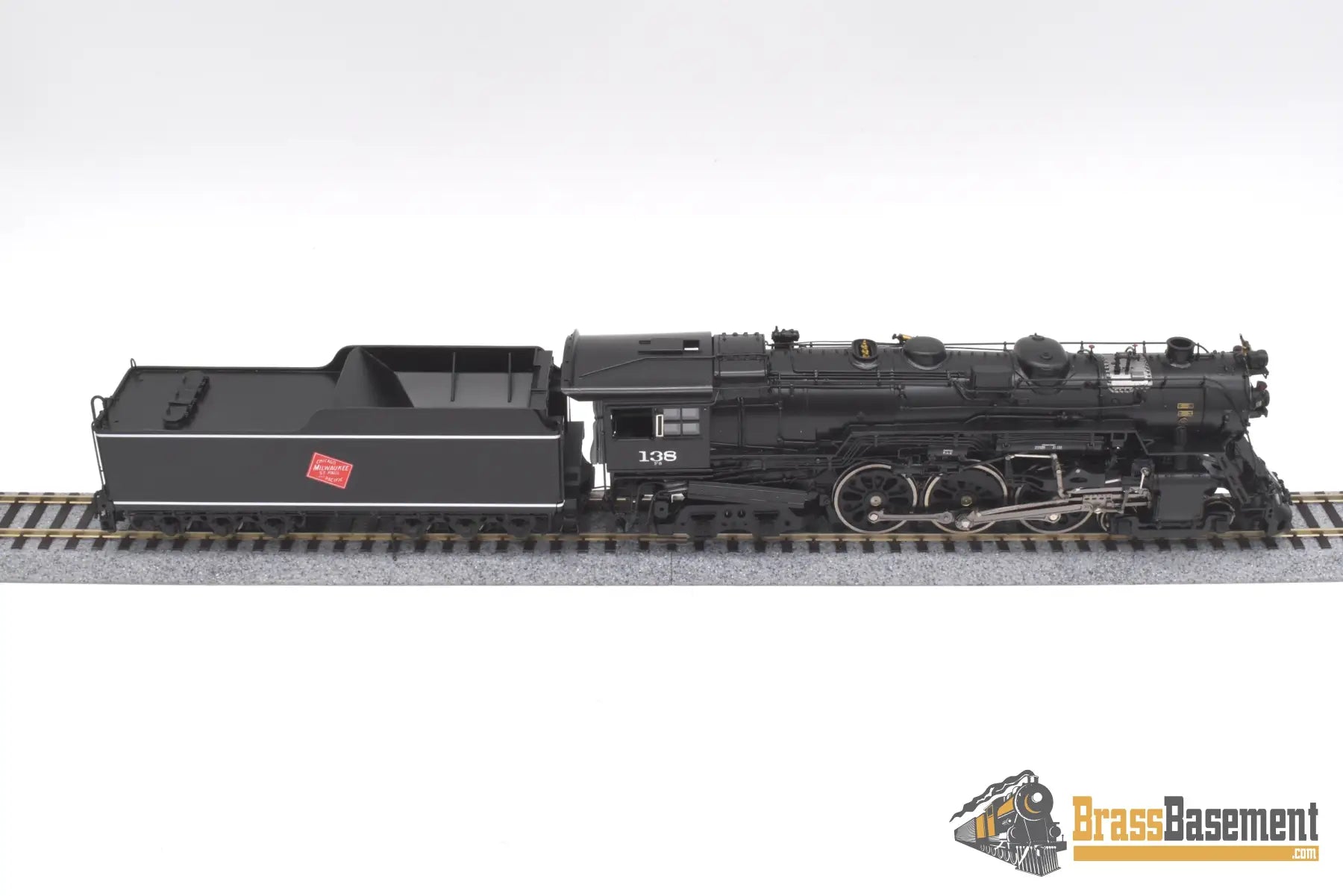 HO Brass - PSC #17300-1 Milwaukee Road F6 4-6-4 Hudson #138 - F/P Beautiful! Steam