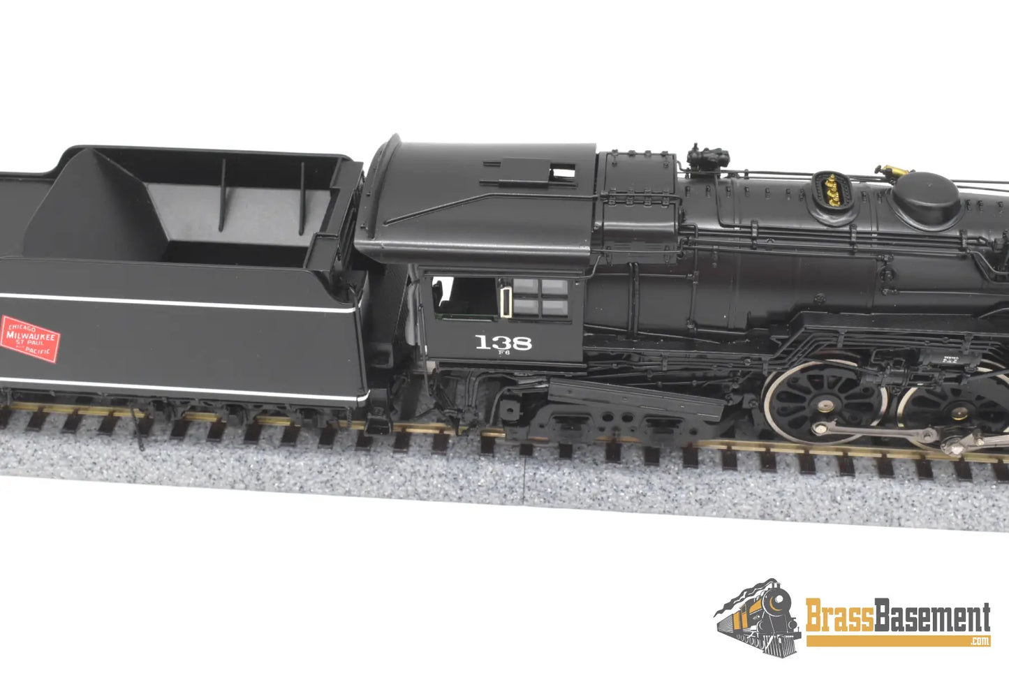 HO Brass - PSC #17300-1 Milwaukee Road F6 4-6-4 Hudson #138 - F/P Beautiful! Steam