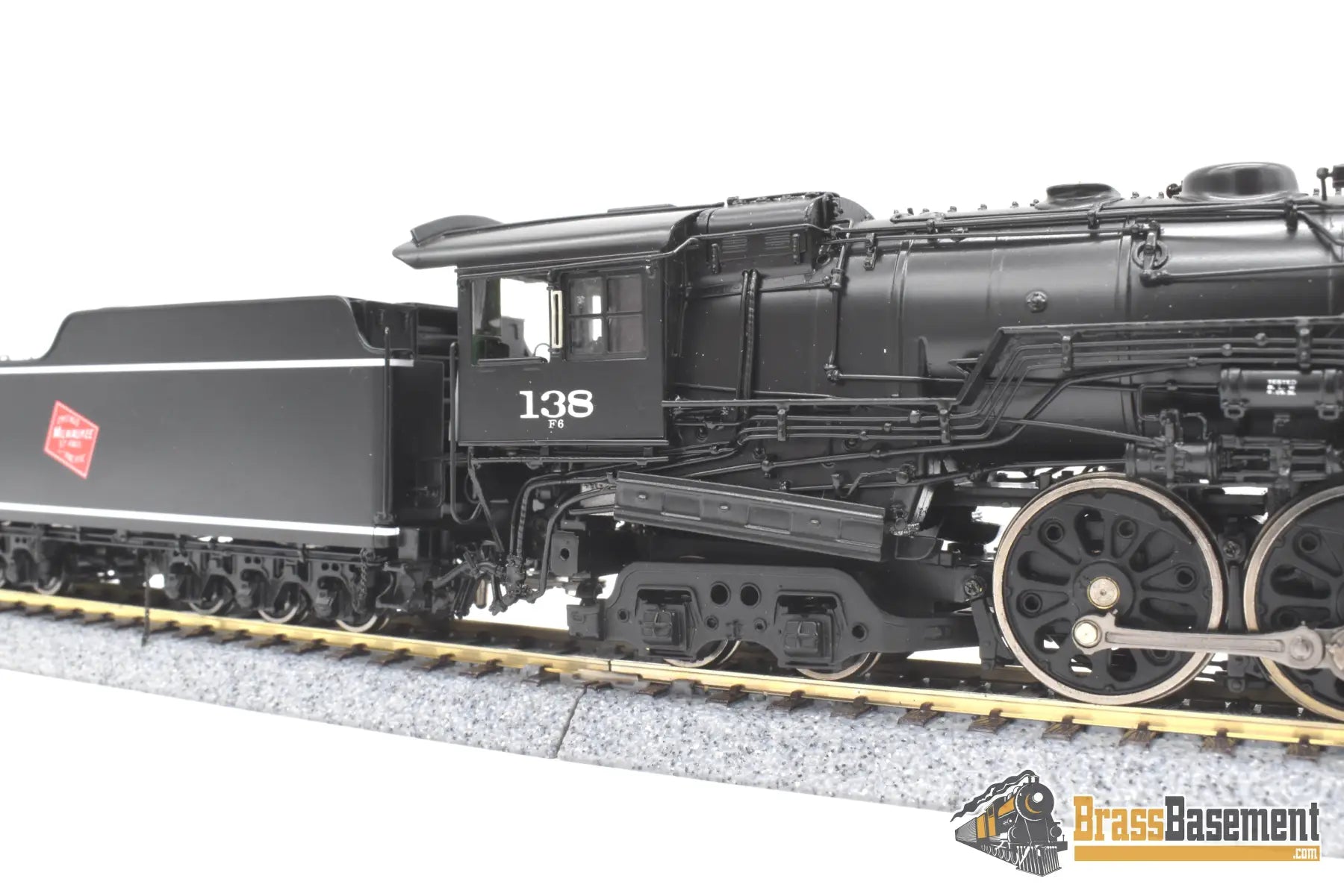 HO Brass - PSC #17300-1 Milwaukee Road F6 4-6-4 Hudson #138 - F/P Beautiful! Steam
