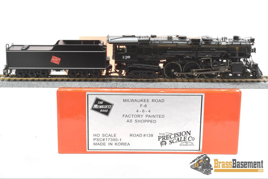 Ho Brass - Psc #17300 - 1 Milwaukee Road F6 4 - 6 - 4 Hudson #138 - F/P Superb Model Steam